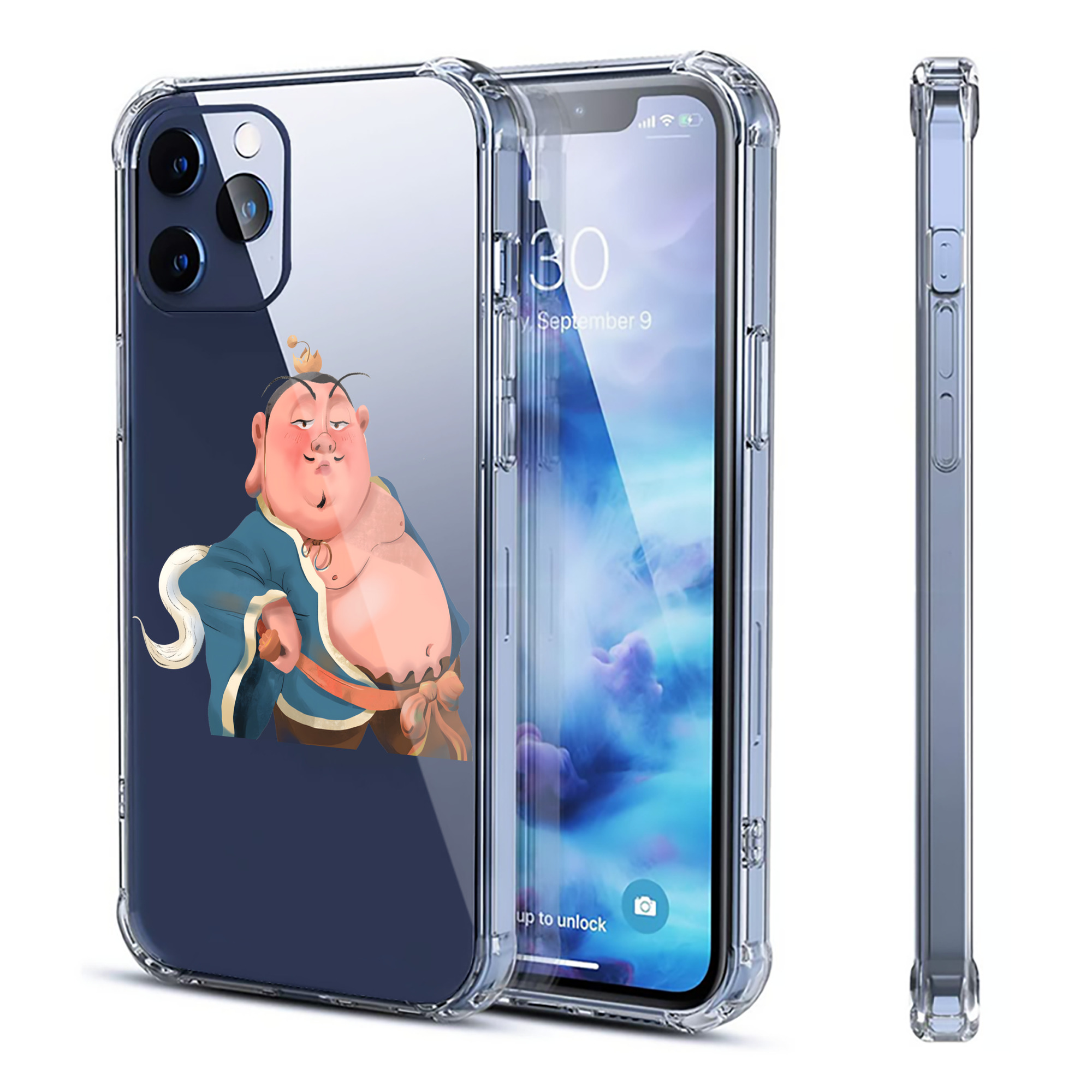 （画像用） Ne Zha 2 ナタ 魔童の大暴れ 【iPhone 12シリーズ対応】透明スマホケース（クリアソフトケース）